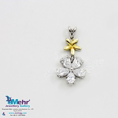 آویز طلا - طرح گل بولگاری