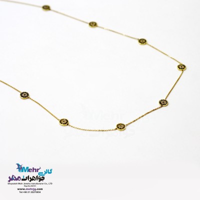 گردنبند طلا - طرح چشم نظر