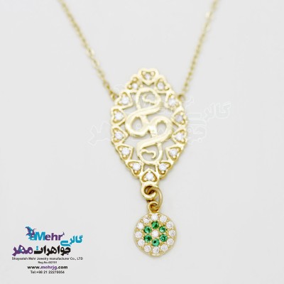 گردنبند طلا - طرح بی نهایت و قلب