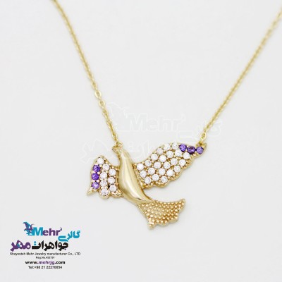 گردنبند طلا - طرح پرستو