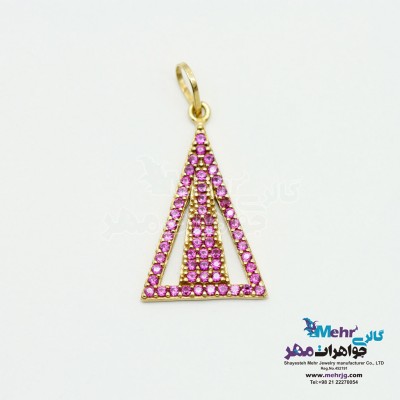 آویز طلا - طرح هندسی
