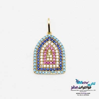 آویز طلا - طرح پنجره