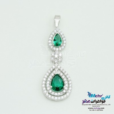 آویز طلا - طرح اشک و فلاور