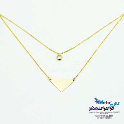گردنبند طلا - طرح هندسی