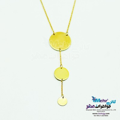 گردنبند طلا - طرح هندسی