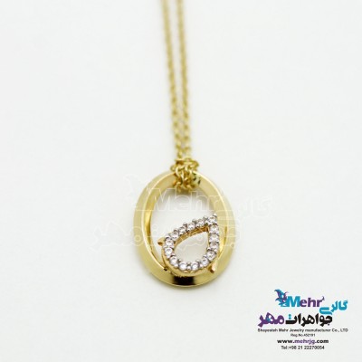 گردنبند طلا - طرح قطره