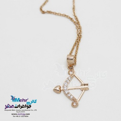 گردنبند طلا - طرح تیر و کمان