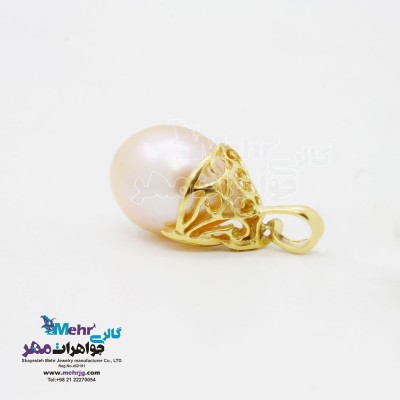 آویز طلا - طرح مروارید نشان