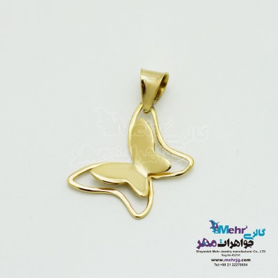 آویز طلا - طرح پروانه