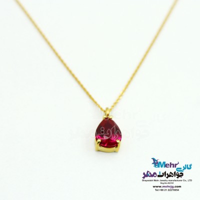 گردنبند طلا - طرح اشک