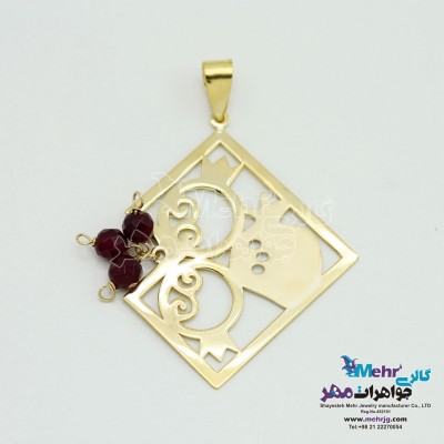 آویز طلا - طرح انار