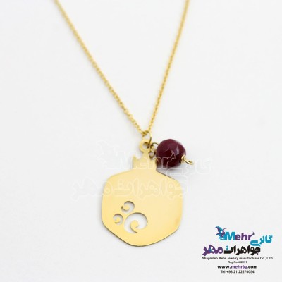 گردنبند طلا - طرح انار