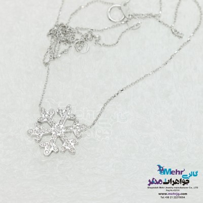گردنبند طلا - طرح برف