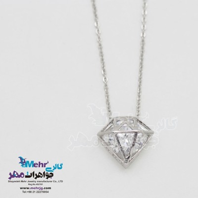 گردنبند طلا - طرح الماس