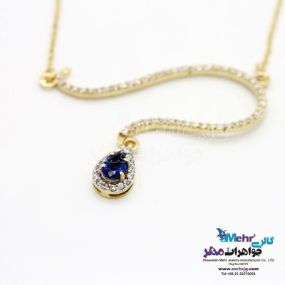 گردنبند طلا - طرح اشک