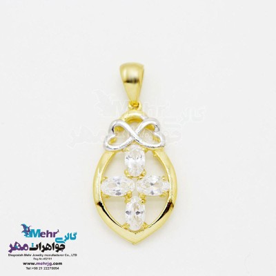 آویز طلا - طرح بی نهایت و قلب