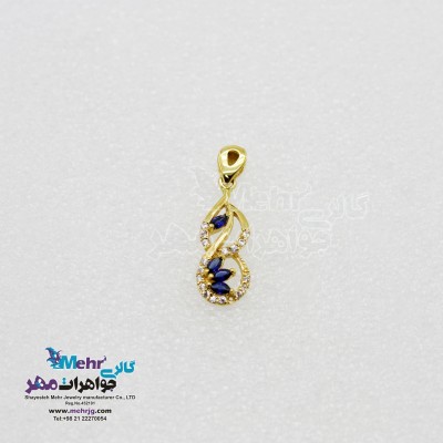 آویز طلا - طرح قطره