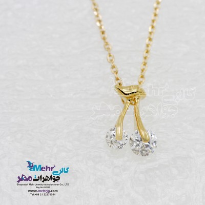 گردنبند طلا - طرح گیلاس