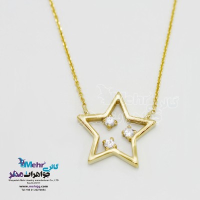 گردنبند طلا - طرح ستاره