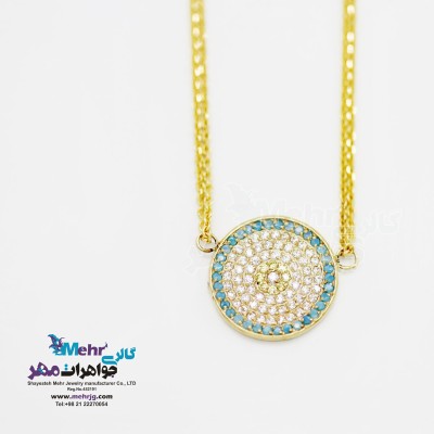 گردنبند طلا - طرح چشم نظر
