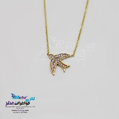 گردنبند طلا - طرح پرستو