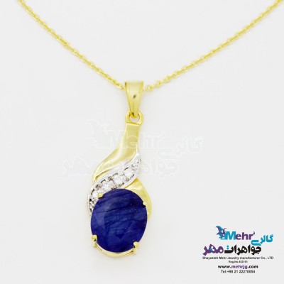 آویز طلا - طرح منحنی