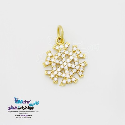 آویز طلا - طرح برف
