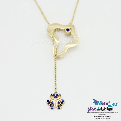 گردنبند طلا - طرح پروانه