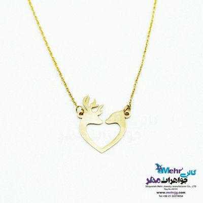 گردنبند طلا - طرح گوزن