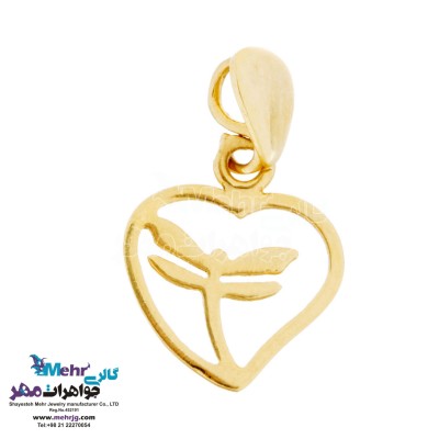 آویز طلا - طرح سنجاقک