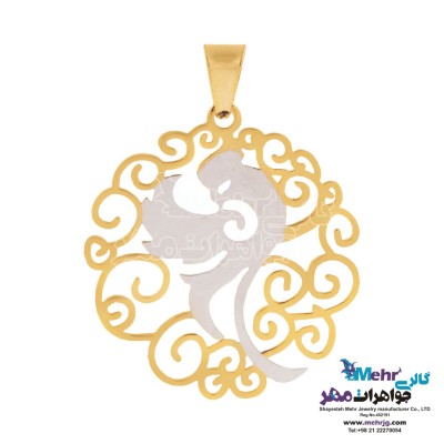آویز طلا - طرح سیمرغ