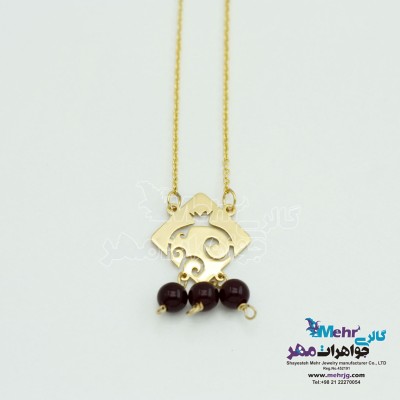 گردنبند طلا - طرح انار