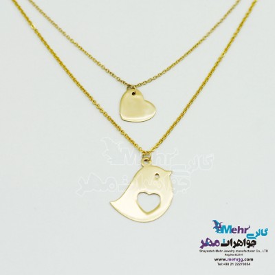 گردنبند طلا - طرح پرنده