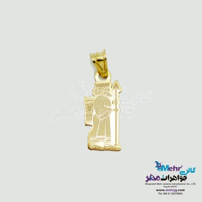 آویز طلا - طرح سرباز هخامنشی