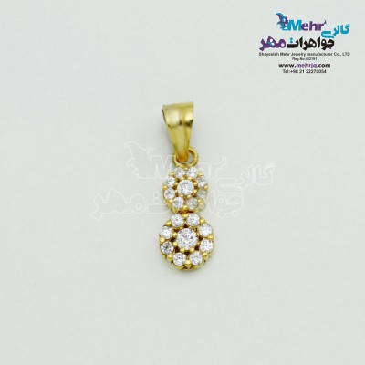 آویز طلا - طرح هندسی
