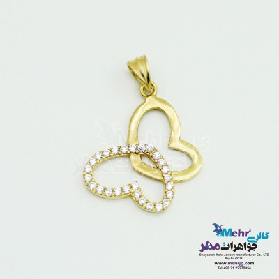 آویز طلا - طرح پروانه