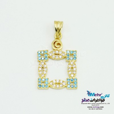 آویز طلا - طرح هندسی