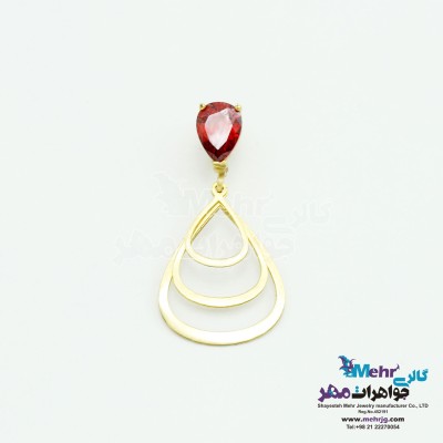 آویز طلا - طرح اشک