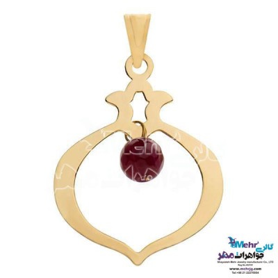 آویز طلا - طرح انار