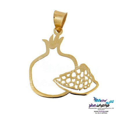 آویز طلا - طرح انار و هندوانه