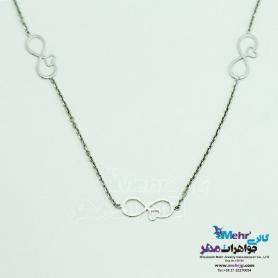 گردنبند رولباسی طلا - طرح بی نهایت