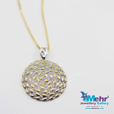 آویز طلا - طرح شاخه و برگ