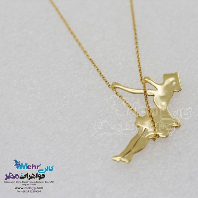 گردنبند طلا - طرح تاب بازی