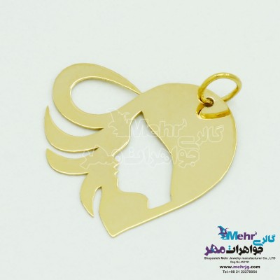 آویز طلا - طرح رخ