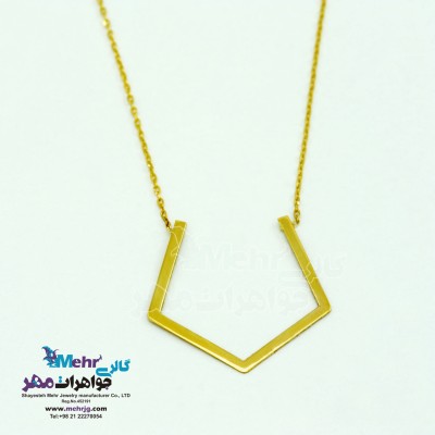 گردنبند طلا - طرح هندسی