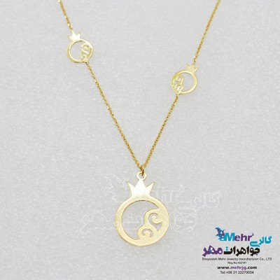 گردنبند طلا - طرح انار
