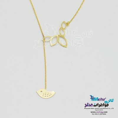 گردنبند طلا - طرح پرنده