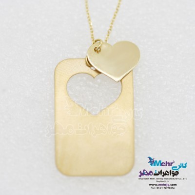 گردنبند طلا - طرح قلب