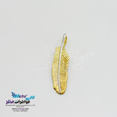 آویز طلا - طرح پر