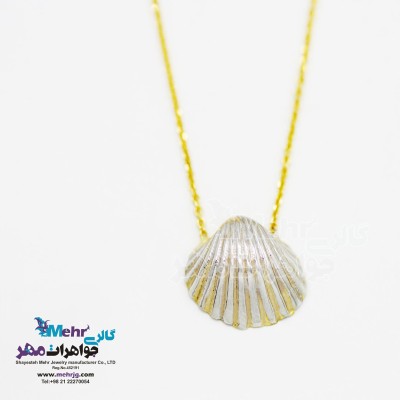 گردنبند طلا - طرح صدف